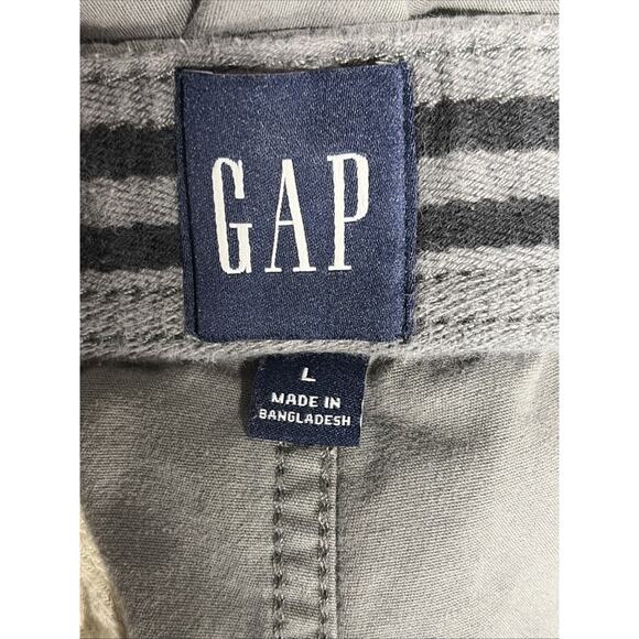 Gap Men's Soft Cotton 7" Inseam Pockets Pull On Gray Shorts - Size Large - Picture 4 of 6